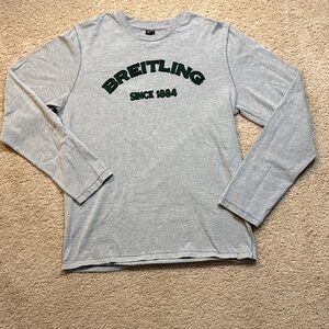 Breitling Light Gray Long Sleeve Tee